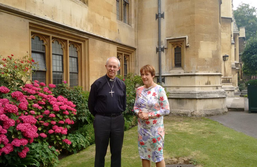 Caroline and Archbishop Justin Welby