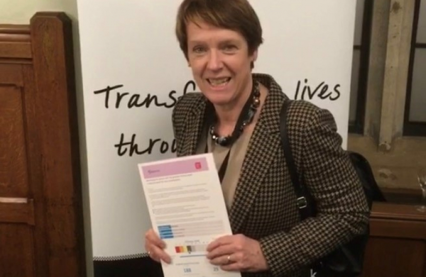 Dame Caroline supporting the NLT campaign to raise awareness of tackling poor literacy skills