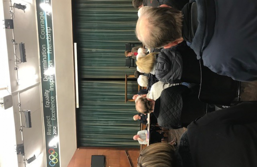 Caroline attends a public meeting in Knowle on Crime and Neighbourhood safety