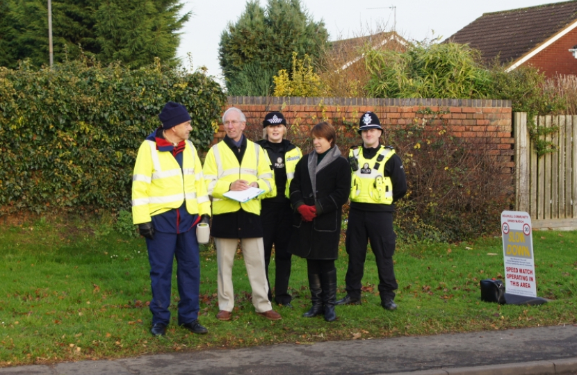 Caroline meets with local residents and police