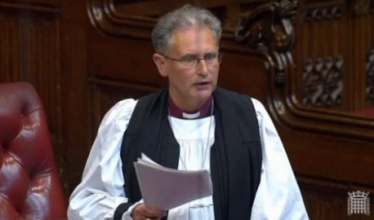 The Noble Lord Bishop Langstaff, Bishop of Coventry speaks in the House of Lords HS2 debate