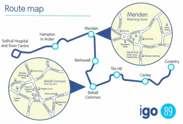 igo 89 Service Route Map