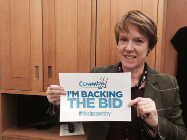 Dame Caroline is #backingthebid for Coventry to be City of Culture 2021