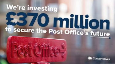 Post Offices will benefit from £370 million of funding to support late night opening