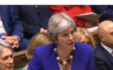 PM Theresa May at PMQs on Wednesday 18th April